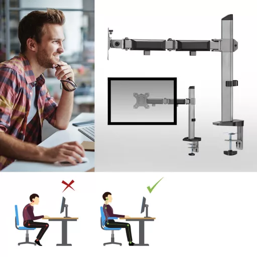 ACT AC8335 asztali TV konzol 81,3 cm (32") Ezüst