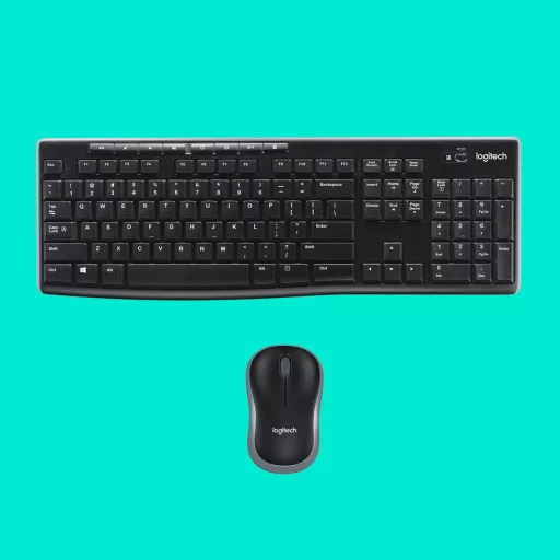 Logitech 920-004509 billentyűzet Egér mellékelve Otthoni Vezeték nélküli RF QWERTY Holland Fekete