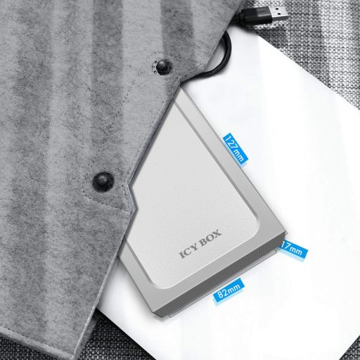 ICY BOX IB-241WP HDD/SSD ház Antracit, Ezüst 2.5"