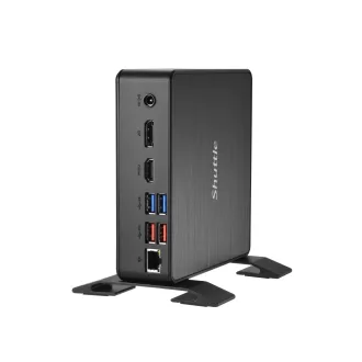   Shuttle NC40U PC/munkaállomás alapgép 0.84L sized PC Fekete 7305 Intel® SoC 1,1 GHz