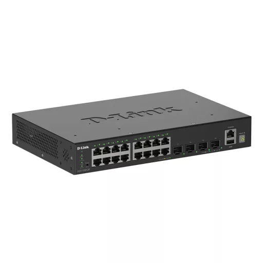 D-Link DGS-1530-20/E hálózati kapcsoló Vezérelt L2 Gigabit Ethernet (10/100/1000) Fekete