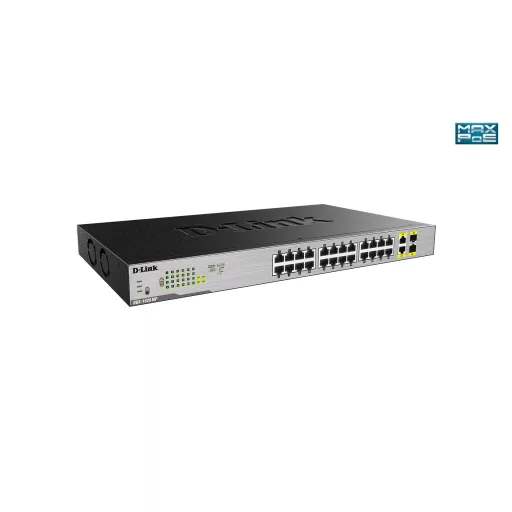 D-Link DGS-1026MP hálózati kapcsoló Beállítást nem igénylő (unmanaged) Gigabit Ethernet (10/100/1000) Ethernet-áramellátás (PoE) támogatása Fekete, Szürke
