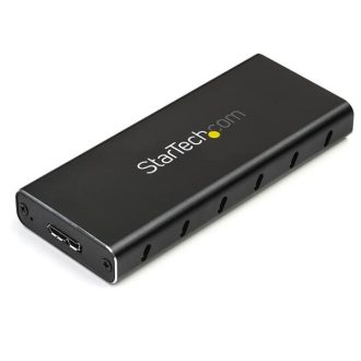   StarTech.com SM21BMU31C3 tárolóegység burkolat Külső SSD ház Fekete, Ezüst M.2