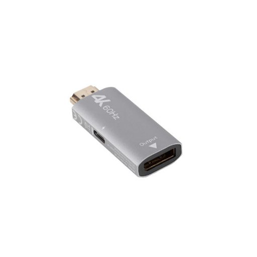 Lanberg AD-HD-DP-01 video átalakító kábel 0 M HDMI A-típus (Standard) DisplayPort Ezüst