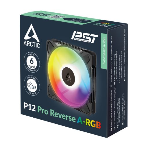 ARCTIC Freezer P12 Pro Reverse A-RGB - 3 Pack 12 cm Fekete 3 db