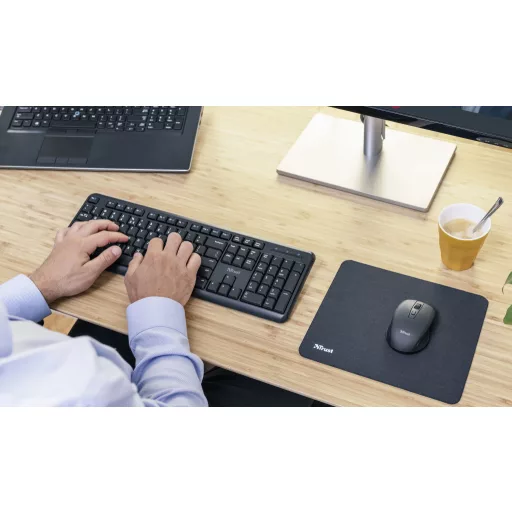 Trust TK-350 billentyűzet Irodai Vezeték nélküli RF QWERTZ Német Fekete