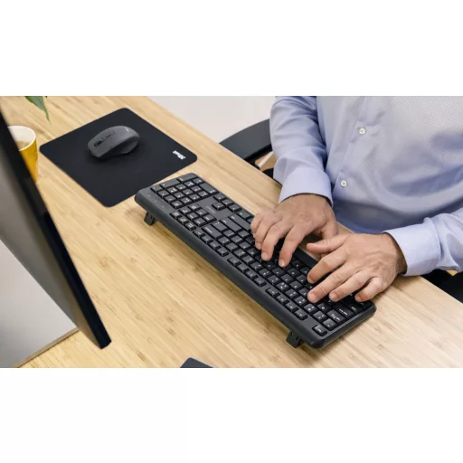 Trust TK-350 billentyűzet Irodai Vezeték nélküli RF QWERTZ Német Fekete