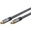 Goobay 65305 audio kábel 2 M Toslink (digitális optikai) kábel Fekete, Ezüst