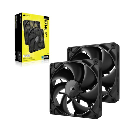 Corsair iCUE LINK RX140 14 cm Fekete 2 db
