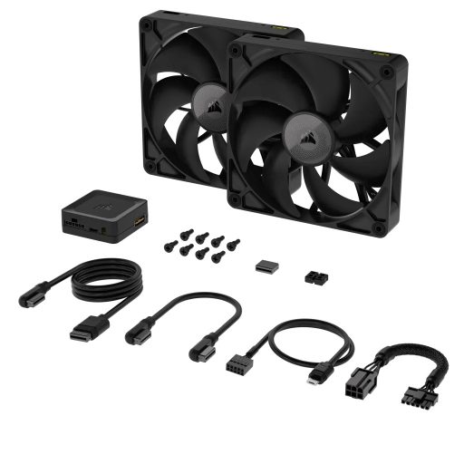 Corsair iCUE LINK RX140 14 cm Fekete 2 db