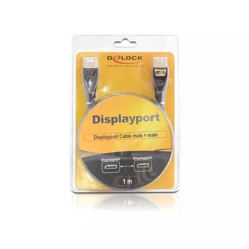 DeLOCK 82773 DisplayPort kábel 5 M Antracit