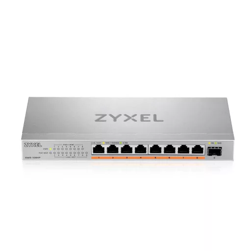 Zyxel XMG-108HP Beállítást nem igénylő (unmanaged) 2.5G Ethernet (100/1000/2500) Ethernet-áramellátás (PoE) támogatása