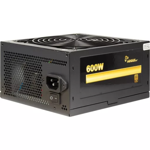 Inter-Tech Argus GPS-600 600 W 20+4 pin ATX ATX Fekete