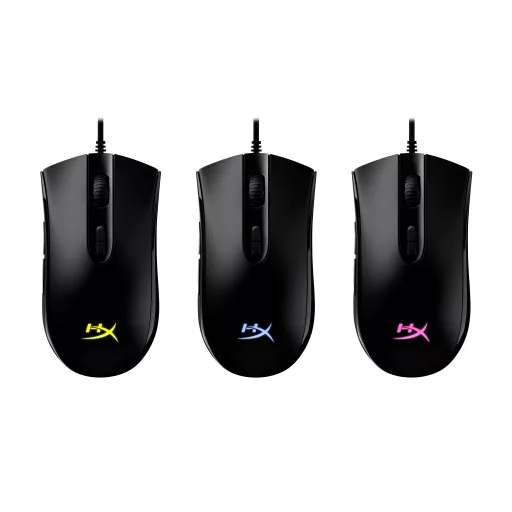 HyperX Pulsefire Core Black USB Gaming Mouse egér Játék Kétkezes USB A típus Optikai 6200 DPI