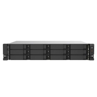   QNAP TS-1273AU-RP-8G tárolószerver NAS Rack (2U) Ryzen Embedded V1500B 8 GB DDR4 0 TB QNAP QTS Alumínium, Fekete