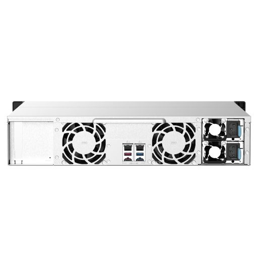 QNAP TS-1273AU-RP-8G tárolószerver NAS Rack (2U) Ryzen Embedded V1500B 8 GB DDR4 0 TB QNAP QTS Alumínium, Fekete