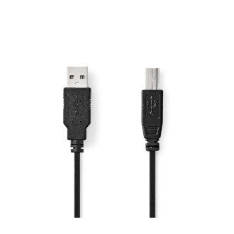   Nedis CCGL60100BK10 USB kábel USB 2.0 1 M USB A USB B Fekete