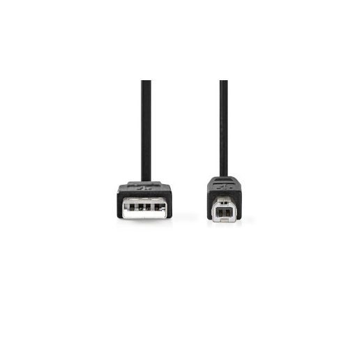 Nedis CCGL60100BK10 USB kábel USB 2.0 1 M USB A USB B Fekete