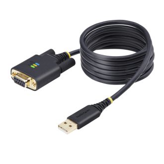   StarTech.com 1P6FFCN-USB-SERIAL soros kábel Fekete 2 M USB A típus DB-9