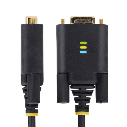 StarTech.com 1P6FFCN-USB-SERIAL soros kábel Fekete 2 M USB A típus DB-9