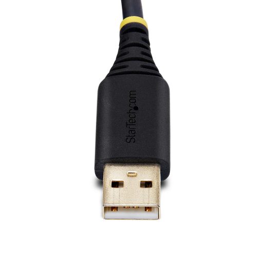 StarTech.com 1P6FFCN-USB-SERIAL soros kábel Fekete 2 M USB A típus DB-9
