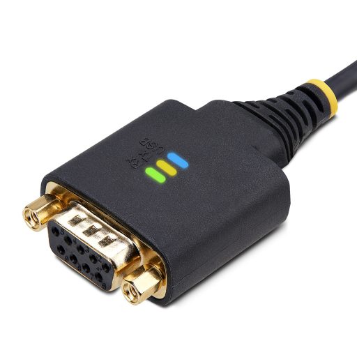StarTech.com 1P6FFCN-USB-SERIAL soros kábel Fekete 2 M USB A típus DB-9