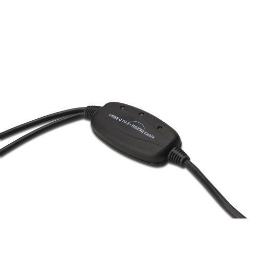 Digitus DA-70158 soros kábel Fekete 1,5 M USB A típus DB-9