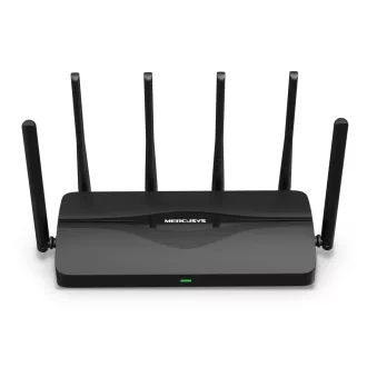  Mercusys MR47BE vezetéknélküli router 2.5 Gigabit Ethernet Háromsávos (2,4 GHz / 5 GHz / 6 GHz) Fekete