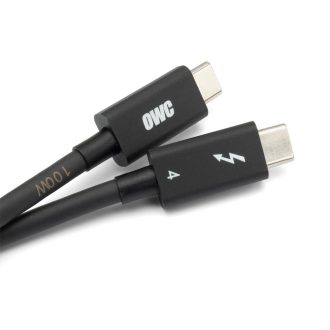 OWC OWCCBLTB4C2.0M Thunderbolt kábel 2 M 40 Gbit/s Fekete