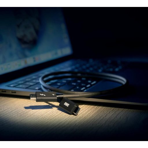 OWC OWCCBLTB4C2.0M Thunderbolt kábel 2 M 40 Gbit/s Fekete