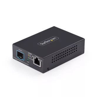   StarTech.com MCM10G6SSFP hálózati média konverter 10000 Mbit/s Multi-mode, Single-mode Fekete
