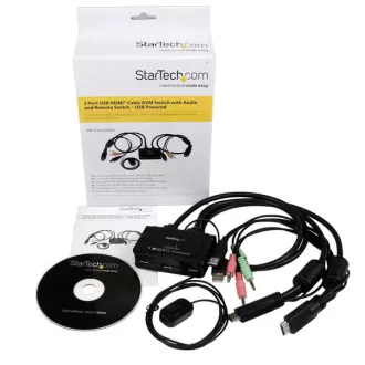 StarTech.com SV211HDUA KVM kapcsoló Fekete