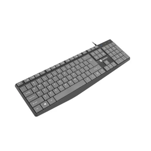 NATEC NAUTILUS billentyűzet Otthoni/irodai USB QWERTY Nemzetközi amerikai Fekete, Szürke