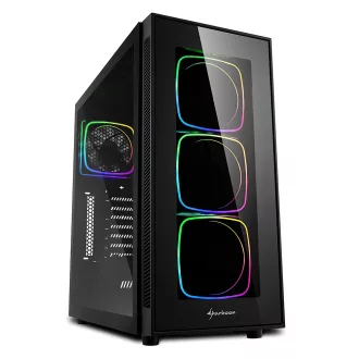 Sharkoon TG6 RGB Midi Tower Fekete