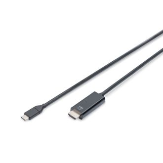   Digitus AK-300330-050-S video átalakító kábel 5 M USB C-típus DisplayPort Fekete
