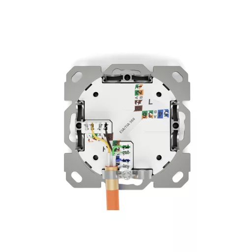 Digitus DN-9010/8-1 csatlakozóaljzat RJ-45 Fehér