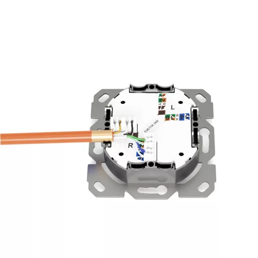 Digitus DN-9010/8-1 csatlakozóaljzat RJ-45 Fehér