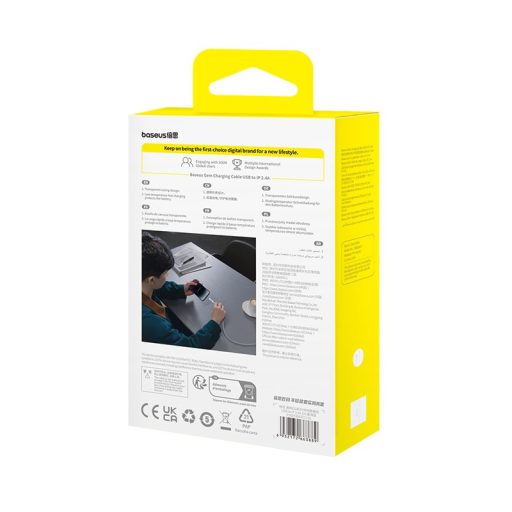 Baseus Gem USB to IP 2.4A fast charging cable 2 m Blue