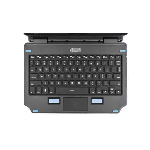 Gamber-Johnson 7160-1869-03 billentyűzet mobil eszközhöz AZERTY Francia Pogo Pin Fekete