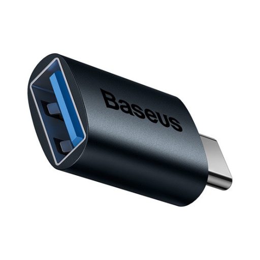 CHG Baseus Ingenuity Mini USB Type-C – USB Type-A OTG adapter, kék