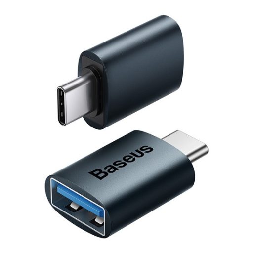 CHG Baseus Ingenuity Mini USB Type-C – USB Type-A OTG adapter, kék