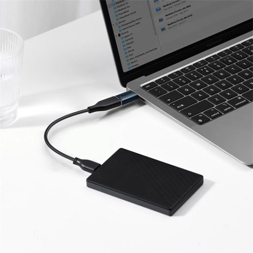 CHG Baseus Ingenuity Mini USB Type-C – USB Type-A OTG adapter, kék
